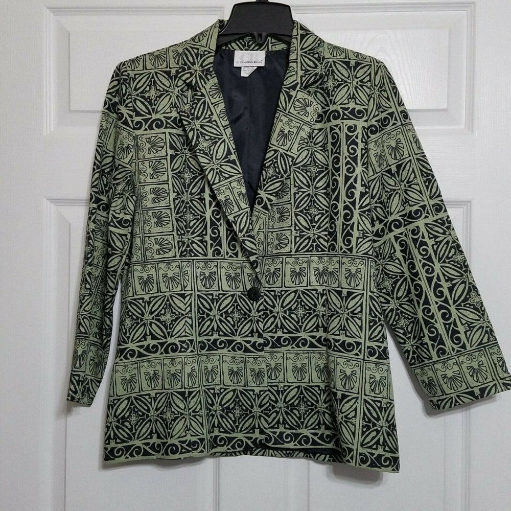 CB Collections Women's 1 Button Blazer ~ Sz S